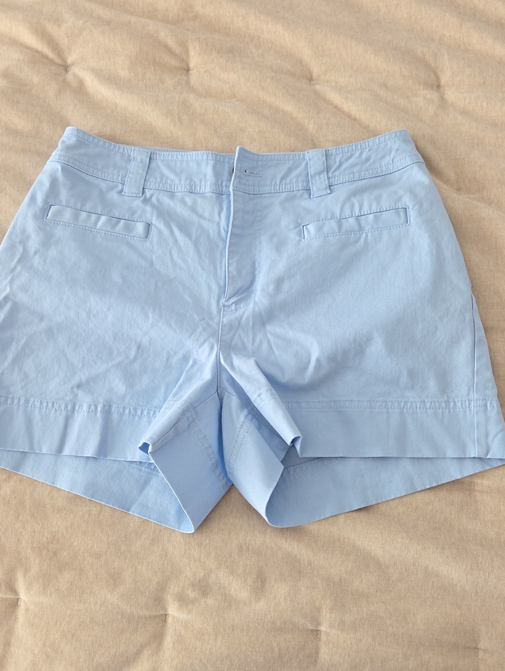 Women's Light Blue Tailored Bermuda Shorts